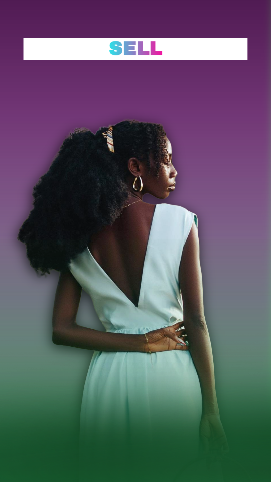 Image of a lady in a lovely dress.